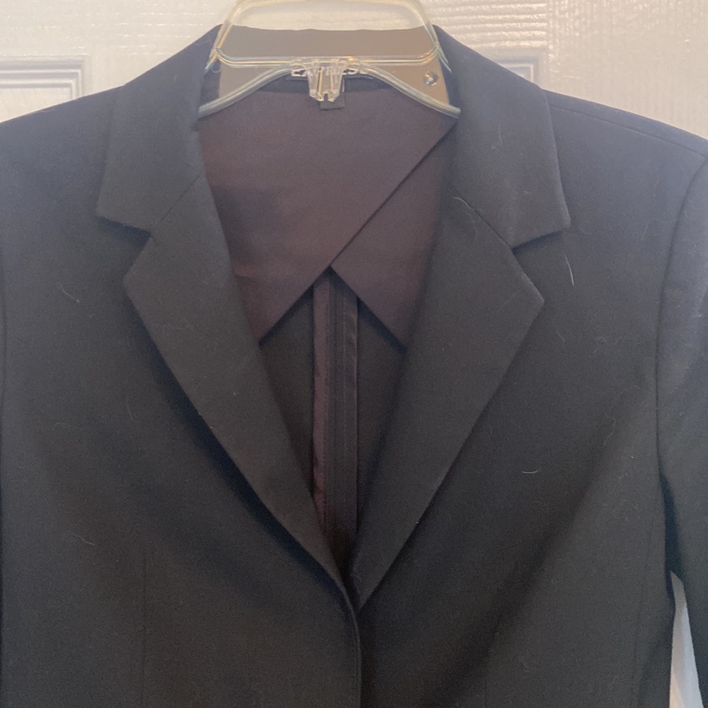 Express Single Button Blazer Retro Tuxedo Style J… - image 2